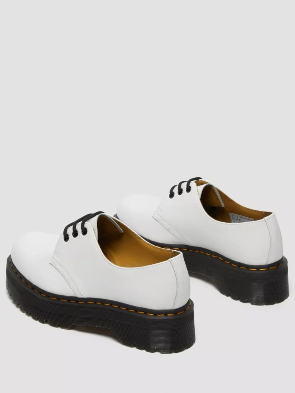 Dr. Martens 1461 Smooth White Leather Platform Women's Size 8 NWOB